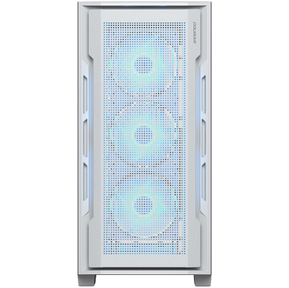 COUGAR Case Uniface RGB (White), Mid Tower, Mini ITX/Micro ATX / ATX / CEB / E-ATX, Type-C, USB 3.0 x 2, USB 2.0 x 1, Audio/Mic 3.5mm jack x 1, 120mm ARGB fan, Tempered glass, 230 x 493 x 475 (mm)