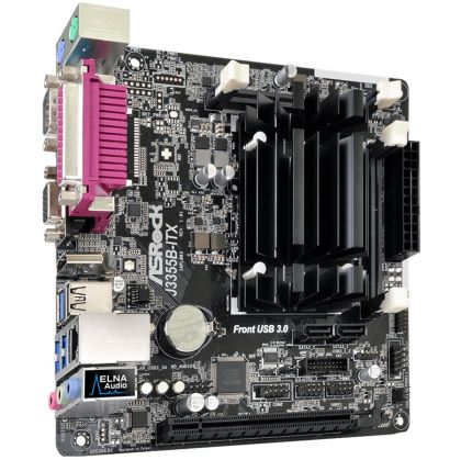 ASROCK Main Board Desktop (J3355 2.5GHz, DDR3 SO DIMM, 1xPCI 2.0x1,HDMI,VGA, 8ch, GLan,SATAIII,COM, LPT) Mini-ITX