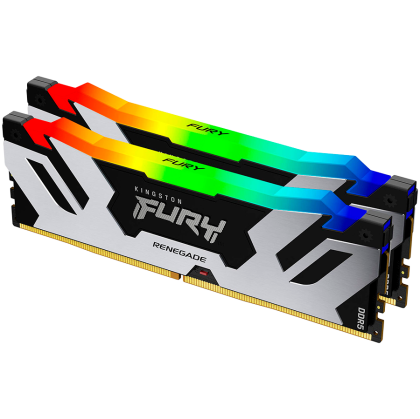 Kingston 32GB 6000MT/s DDR5 CL32 DIMM (Kit of 2) FURY Renegade RGB White XMP