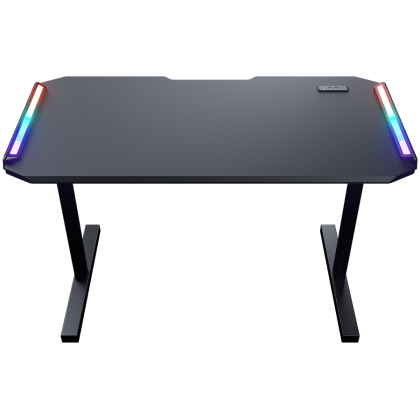 COUGAR DEIMUS 120 Gaming Desk, Dual-sided RGB Lighting Effects, Medium Density Fiberboard, 1220x605(mm), USB 3.0 x2, USB 3.0 Type-C x1, RGB button