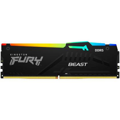 Kingston DRAM 16GB 5200MT/s DDR5 CL36 DIMM (Kit of 2) FURY Beast RGB EXPO