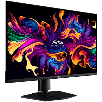 MSI MAG 321UPX QD-OLED Gaming Monitor, 32" 240Hz, UHD (2840x2160) 16:9, QD-OLED Anti-Reflection, 0.03ms, 250nits, 1500000:1, 178°/178°, Adaptive sync, Adjustable Stand, 1x DP, 2x HDMI, 1xType-C, 1xHeadphone out, 3Y Warranty