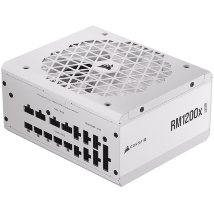 CORSAIR RMx Shift White Series, RM1200x Shift White, 1200 Watt, 80 PLUS GOLD, Fully Modular Power Supply