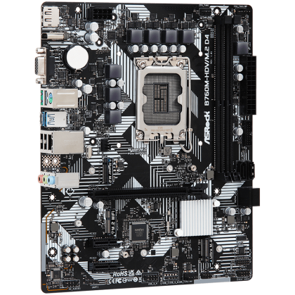 ASROCK MB LGA1700 B760 2 x DDR5 DIMM 2 x Hyper M.2 1 x Ultra M.2  4 x SATA3 1 x D-Sub Port 1 x DisplayPort 1.4 Micro ATX