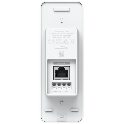 Ubiquiti Access Ultra Tamper-resistant access reader with a built-in hub for complete, single-door entry control from one device,  Lock terminal (12V/1A), Exit request input