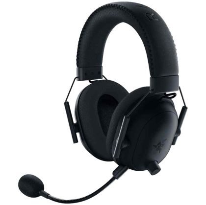 Razer BlackShark V2 Pro, 2.4 GHz wireless, Frequeny Response 12 Hz – 28 kHz, Razer TriForce Titanium Driver 50mm, 32 Ω (1 kHz) impedance, Breathable memory foam cushions, Advanced passive noise cancellation, HyperClear Supercardioid Mic