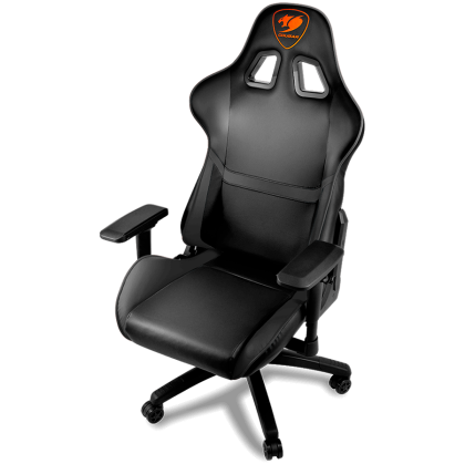 COUGAR Armor Gaming Chair Black, Piston Lift Height Adjustment,180º Reclining,Adjustable Tilting Resistance,3D Adjustable Arm Rest,Full Steel Frame,Ultimate Quality: Class 4 Gas Lift Cylinder