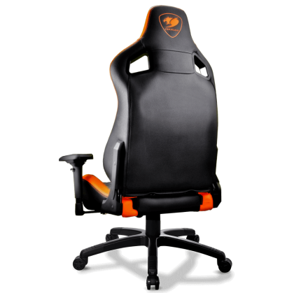 COUGAR Armor S Gaming Chair, Full Steel Frame, 4D adjustable arm rest, Gas lift height adjustable, 180º seat back adjustable, Head and Lumbar Pillow, High density mold shaping foam, Premium PVC leather,Weight Capacity-120kg,Product Weight-21kg