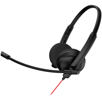 CANYON PC headset HS-07 PC Mic 3.5/USB Flat 2.8m Black