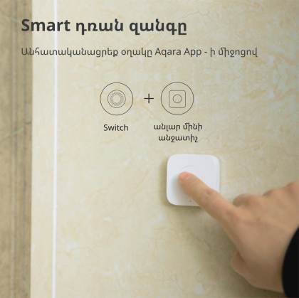 Aqara Wireless Mini Switch: Model No: WXKG11LM; SKU: AK010UEW01