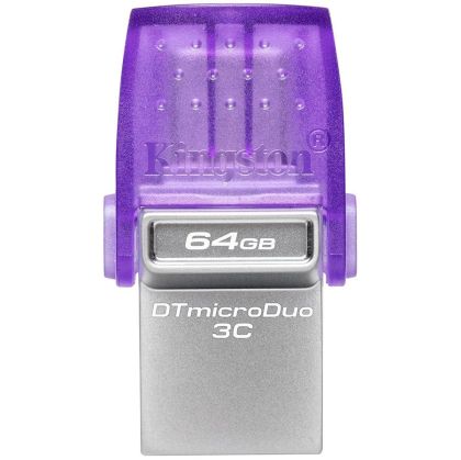 Kingston 64GB DataTraveler microDuo 3C 200MB/s dual USB-A + USB-C, EAN: 740617328219