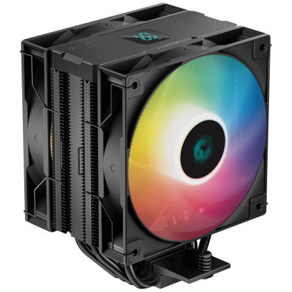 DeepCool AG400 DIGITAL PLUS, CPU Air Cooler, 1x120mm FK120 PWM FDB Fan, Addressable RGB LED, TDP 240W, 4 Heatpipes, Hydro Bearing, LGA1700/1200/1151/1150/1155, AMD AM5/AM4, 3Y, R-AG400-BKADMP-G-1