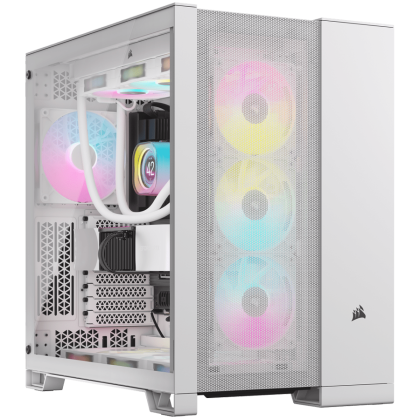 Corsair 6500D Airflow Tempered Glass Mid-Tower, White, EAN: 0840006664727