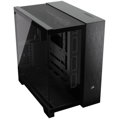 Corsair 6500X Tempered Glass Mid-Tower, Black/Obsidian Aluminum, EAN: 0840006688853