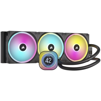 CORSAIR iCUE LINK H170i LCD AIO, 420mm Radiator, Liquid CPU Cooler, 457mm x 140mm x 27mm radiator, EAN: 0840006665922