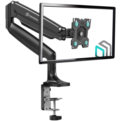 ONKRON Monitor Desk Mount for 13 to 32-Inch LED LCD Flat Monitors up to 9 kg, Black