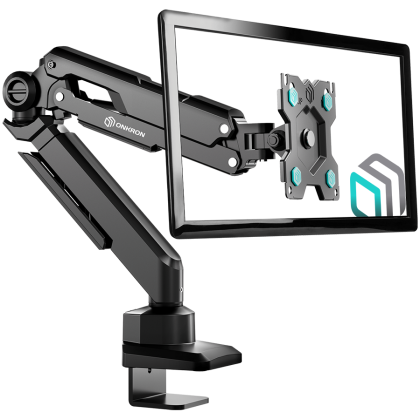 ONKRON Monitor Arm Desktop Mount for 13” to 34-Inch LCD LED Screens up to 10 Kg, Black