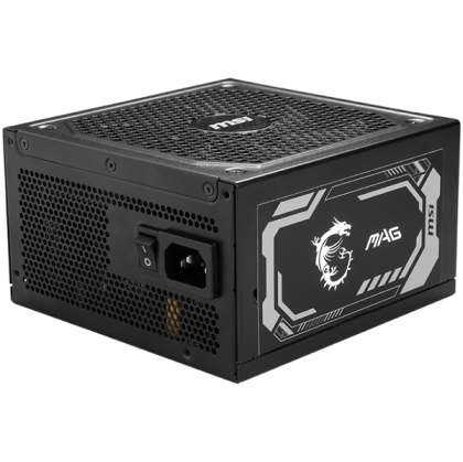 MSI MAG A1250GL PCIE5 Power Supply 1250W, 80 PLUS Gold, 135 mm Fan Size, Protections: OCP/OVP/OPP/OTP/SCP/UVP, Active PFC Design, Flat Cable Equipment, Dimensions: 150mmx150mmx86mm, 5Y Warranty