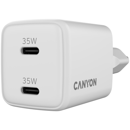 CANYON charger CU35CC GaN 35W 2xPD EU White