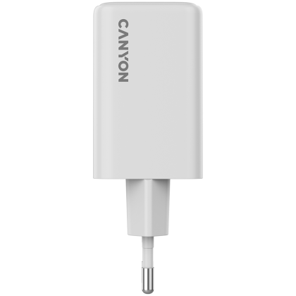 CANYON charger CU65ACC GaN 65W 2xPD 1xQC EU White