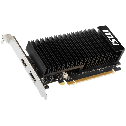 MSI Video Card Nvidia GeForce GT 1030 4GHD4 LP OC, 4GB DDR4, 64-bit, 2100MHz Memory Speed, 1430MHz Boost, 384 CUDA Cores, 1x DisplayPort 1.4a, HDMI 2.1, 300W Recommended PSU, 3Y