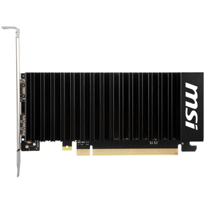 MSI Video Card Nvidia GeForce GT 1030 4GHD4 LP OC, 4GB DDR4, 64-bit, 2100MHz Memory Speed, 1430MHz Boost, 384 CUDA Cores, 1x DisplayPort 1.4a, HDMI 2.1, 300W Recommended PSU, 3Y