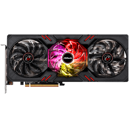 ASROCK Video Card AMD Radeon RX7600 Phantom Gaming 8GB OC, GDDR6, 128-bit, 3 x DisplayPort™ 2.1, 1 x HDMI™ 2.1, 3 x 8-pin Power Connectors, Recommended PSU 600W