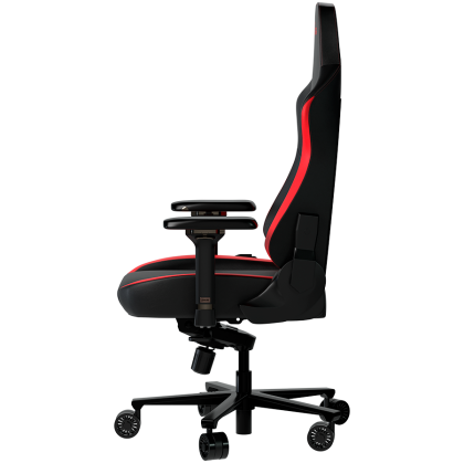 LORGAR Embrace 533, Gaming chair, PU eco-leather, 1.8 mm metal frame, multiblock mechanism, 4D armrests, 5 Star aluminium base, Class-4 gas lift, 75mm PU casters, Black + red