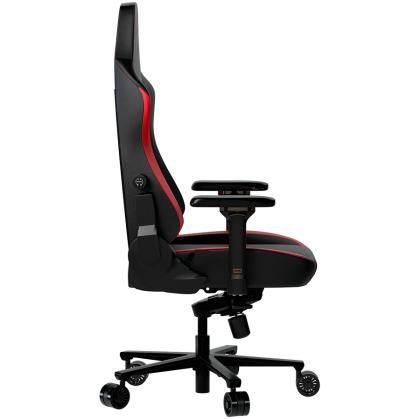 LORGAR Embrace 533, Gaming chair, PU eco-leather, 1.8 mm metal frame, multiblock mechanism, 4D armrests, 5 Star aluminium base, Class-4 gas lift, 75mm PU casters, Black + red