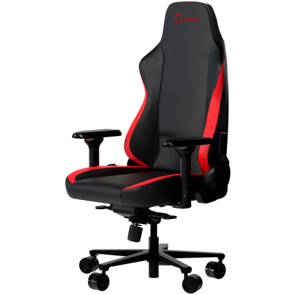 LORGAR Embrace 533, Gaming chair, PU eco-leather, 1.8 mm metal frame, multiblock mechanism, 4D armrests, 5 Star aluminium base, Class-4 gas lift, 75mm PU casters, Black + red