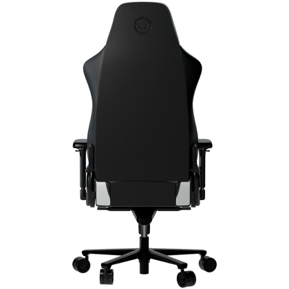 LORGAR Base 311, Gaming chair, PU eco-leather, 1.8 mm metal frame, multiblock mechanism, 4D armrests, 5 Star aluminium base, Class-4 gas lift, 75mm PU casters, Black + white