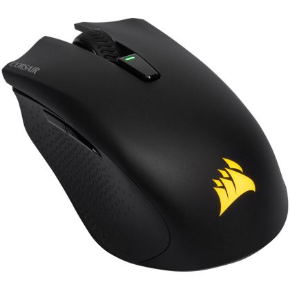 Corsair HARPOON RGB WIRELESS, Wireless Rechargeable Gaming Mouse with SLIPSTREAM Technology, Black, Backlit RGB LED, 10000 DPI, Optical (EU version)