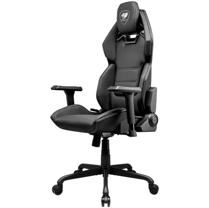 COUGAR Chair Hotrod Royal, Hyper-Dura leatherette, Micro suede-like texture, 150º Reclining, Piston Lift Height Adjustment, RocX, 4D Adjustable Armrest,Plus-Size Wheels, Class 4 Gas Lift Cylinder,