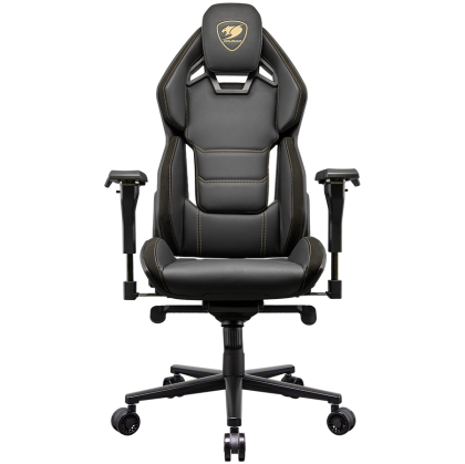 COUGAR Chair Hotrod Royal, Hyper-Dura leatherette, Micro suede-like texture, 150º Reclining, Piston Lift Height Adjustment, RocX, 4D Adjustable Armrest,Plus-Size Wheels, Class 4 Gas Lift Cylinder,