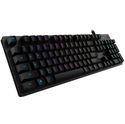 LOGITECH G512 Corded LIGHTSYNC Mechanical Gaming Keyboard - CARBON - US INT'L - USB - TACTILE