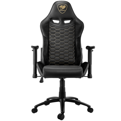 COUGAR OUTRIDER - Royal, Gaming Chair, Premium PVC Leather, Head and Lumbar Pillow, High Density Shaping Foam, Continuous 180º Reclining, Adjustable Tilting Resistancer, 2 Direction Adjustable armrest, Full Steel Frame, Class 4 Gas Lift Cylinder