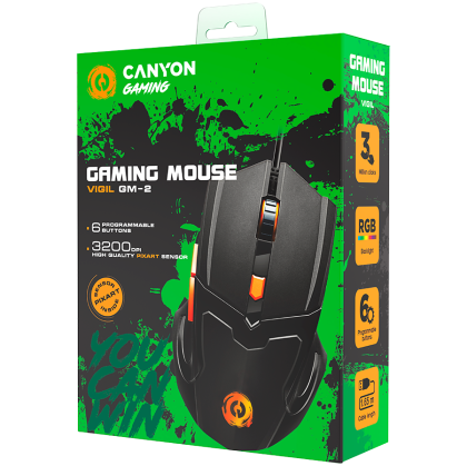 CANYON mouse Vigil GM-2 RGB 6buttons Wired Black