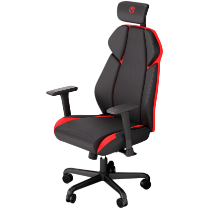 Endorfy Meta RD Gaming Chair, Breathable Fabric, Cold-pressed foam, Class 4 Gas Lift Cylinder, 3D Adjustable Armrest, Adjustable Headrest, Black/Red, 2 Year Warranty