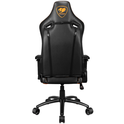 COUGAR OUTRIDER S Black, Gaming Chair, Body-embracing High Back Design, Premium PVC Leather, Head and Lumbar Pillow, 180º Reclining, Full Steel Frame, 4D Adjustable Armrest, Class 4 Gas Lift Cylinder