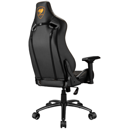 COUGAR OUTRIDER S Black, Gaming Chair, Body-embracing High Back Design, Premium PVC Leather, Head and Lumbar Pillow, 180º Reclining, Full Steel Frame, 4D Adjustable Armrest, Class 4 Gas Lift Cylinder