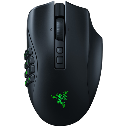 Razer Naga V2 Pro, Wireless Gaming Mouse, True 30000 dpi, Focus Pro 30K Optical Sensor, Gen-3 Optical Mouse Switches, 10/14/20 programmable buttons, Razer Speedflex Cable USB Type C, 90-million Clicks