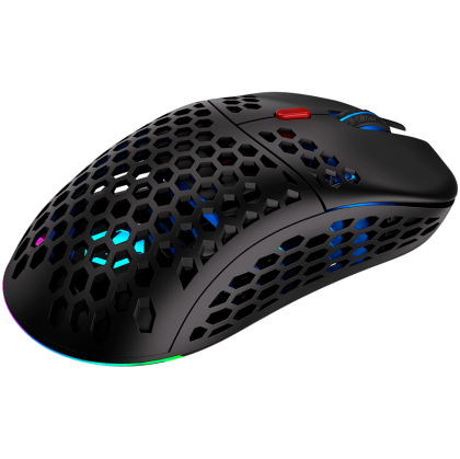 Endorfy LIX Plus Wireless Gaming Mouse, PIXART PAW3370 Optical Gaming Sensor, 19000DPI, 69G Lightweight design, KAILH GM 8.0 Switches, 1.6M Paracord Cable, PTFE Skates, ARGB lights, 2 Year Warranty