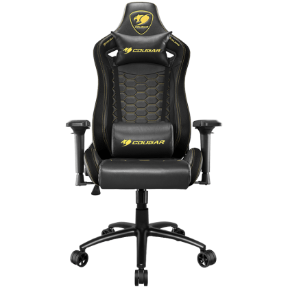 COUGAR OUTRIDER S ROYAL, Gaming Chair, Body-embracing High Back Design, Premium PVC Leather, Head and Lumbar Pillow, 180º Reclining, Full Steel Frame, 4D Adjustable Armrest, Class 4 Gas Lift Cylinder