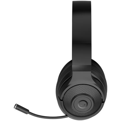 LORGAR Noah 500, Wireless Gaming headset with microphone, JL7006, BT 5.3, battery life up to 58 h (1000mAh), USB (C) charging cable (0.8m), 3.5 mm AUX cable (1.5m), size: 195*185*80mm, 0.24kg, black