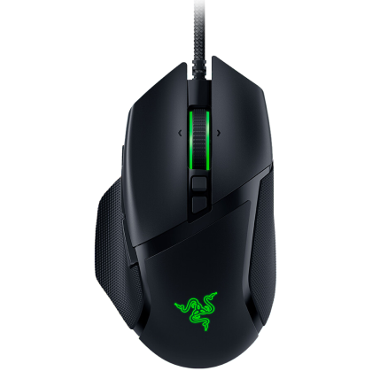 Razer Basilisk V3, 2nd-gen Razer Optical Mouse Switch rated for 70 million clicks, Optical Sensor - 26,000 DPI, 4-way Razer HyperScroll tilt wheel, Electronically actuated notched and free-spinning modes, Razer Speedflex Cable, Razer Chroma RGB