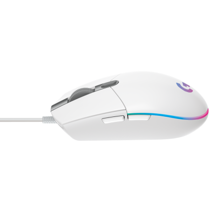 LOGITECH G102 LIGHTSYNC Corded Gaming Mouse - WHITE - USB - EER