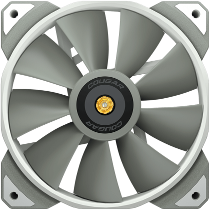COUGAR MHP 120 White (3 Fan Pack), 120mm 4-pin PWM fan, 600-2000RPM, HDB Bearing, Anti-vibration Dampers, Extension Cable + Low-Noise Adapter, Case + Radiator screws, 82.48 CFM, 4.24mm H20, 34.5 dBA (Max)