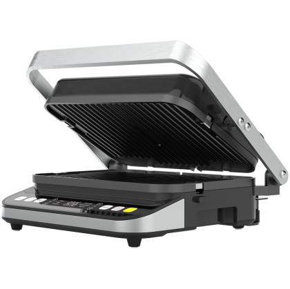 AENO ''Electric Grill EG5: 2000W, 2 heating modes - Lower Grill, Both Grills, 6 preset programs, Defrost, Max opening angle -180°, Temperature regulation, Timer, Removable double-sided plates, Plate size 320*220mm''