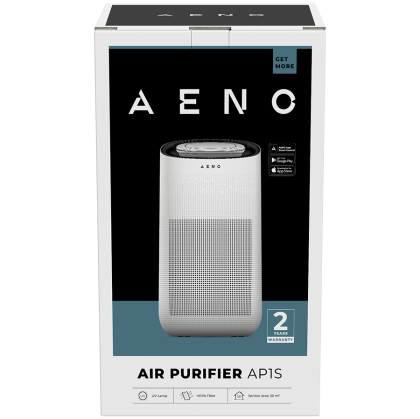 AENO Air Purifier AP1S, WiFi, UV lamp, CADR 450 m³/h, 60m2, carbon filter +Hepa H13