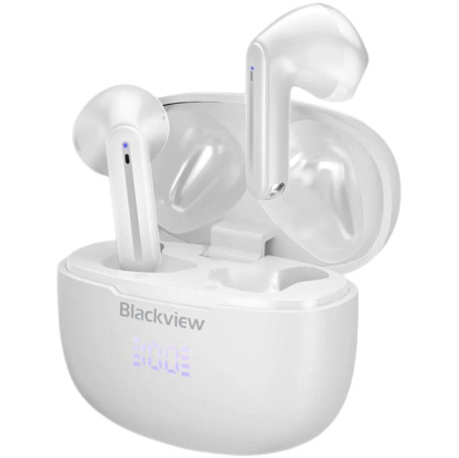 Blackview AirBuds 7, Battery 35mAh,Charging box battery 470mAh, Bluetooth 5.3, White